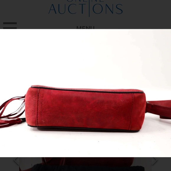 Frye Burgundy Leather Clutch